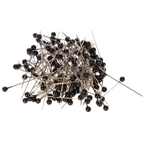 Perlkopfnadeln Schwarz Metall Kunststoff Ø4mm 40mm 150 Stück