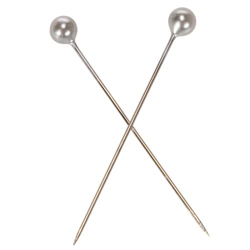 Perlkopfnadeln Silber 4 mm Ø 40 mm Länge Floristik 150 Stück | Floristik21.de