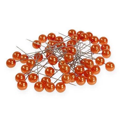 Perlkopfnadeln Orange Ø10mm 60mm Perlkopfnadeln Orange Ø10mm 60mm
