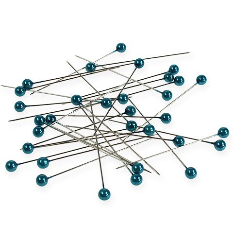 Perlkopfnadeln Türkis Ø6mm 65mm Perlkopfnadeln Türkis Ø6mm 65mm
