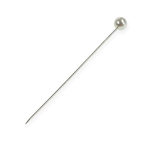 Perlkopfnadeln Weiß Ø4mm 40mm