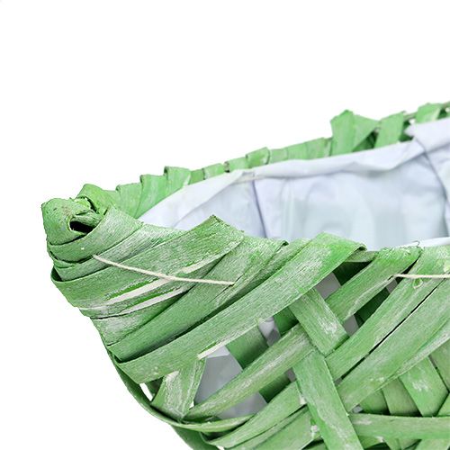 Floristik21 Pflanz-Schiffchen Grün 37cm x 13cm H13,5cm