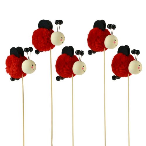 Artikel Pflanzenstecker Marienkäfer Deko Blumenstecker 27,5cm 9 St