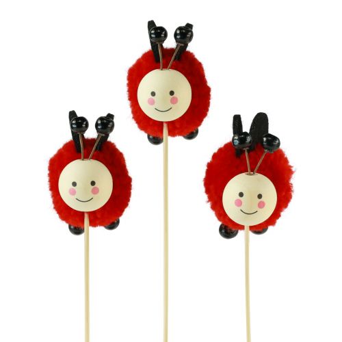 Artikel Pflanzenstecker Marienkäfer Deko Blumenstecker 27,5cm 9 St