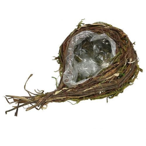 Pflanzgefass Aus Reben Und Moos 35cm X 20cm Grosshandel Und Lagerverkauf