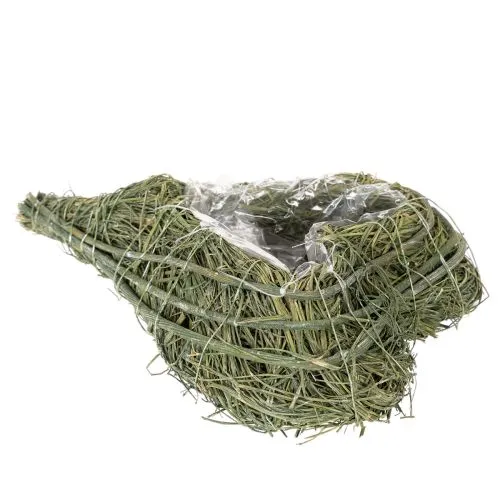 Pflanzherz Naturmaterial mit Folieneinsatz 22cm Grün 2 Stück | Floristik21.de