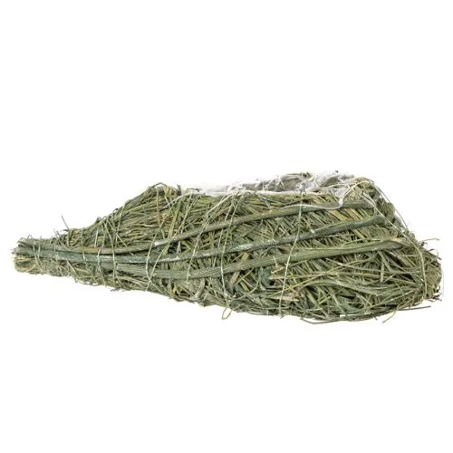 Pflanzherz Naturmaterial mit Folieneinsatz 22cm Grün 2 Stück | Floristik21.de