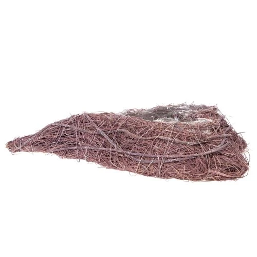 Herz Schale aus Zweigen mit Folieneinsatz, 37cm, Lila | Floristik21.de