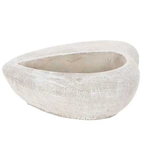 Pflanzschale Herz Steinguss 17cm Grau | Floristik21.de