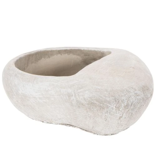 Pflanzschale Herz Steinguss 17cm Grau | Floristik21.de