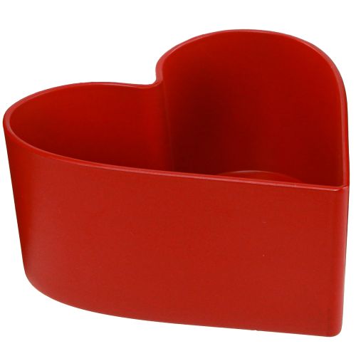 Floristik21 Romantische Herz-Pflanzschale Rot 15x15x7cm 3er Set Dekoration