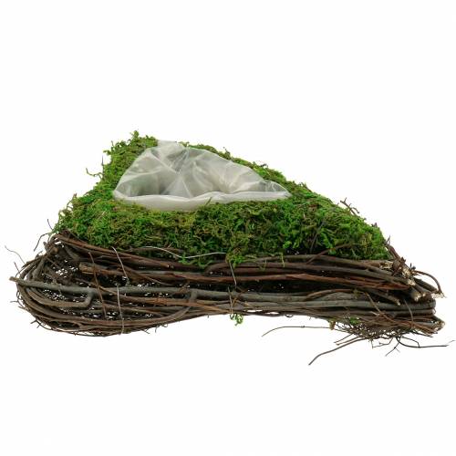 Floristik21 Pflanzherz Rebe, Moos 26×36cm H9cm