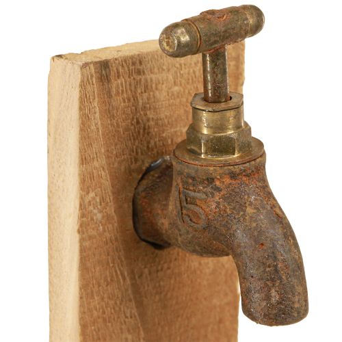 Artikel Pflanzkasten Holz Brunnen Trog Optik Natur Rost Deko