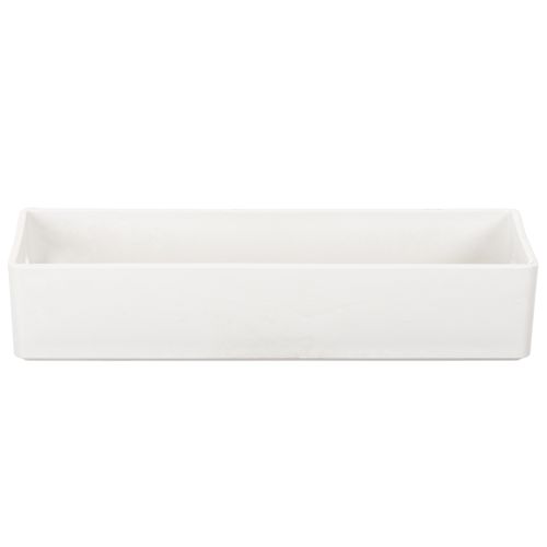 Tablett rechteckig Kunststoff 32cm mit Griffen Hellgrau | Floristik21.de