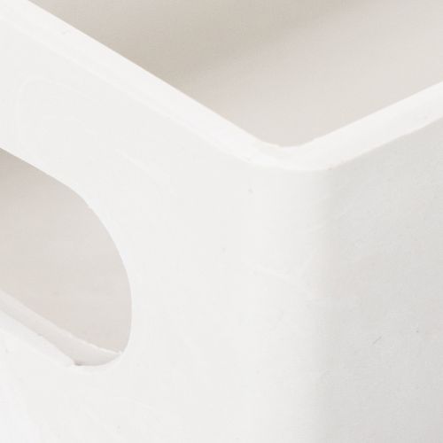 Tablett rechteckig Kunststoff 32cm mit Griffen Hellgrau | Floristik21.de