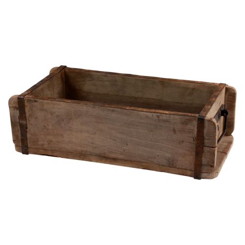 Floristik21 Pflanzkasten Holz Ziegelform Holz Upcycling 32×15×10cm