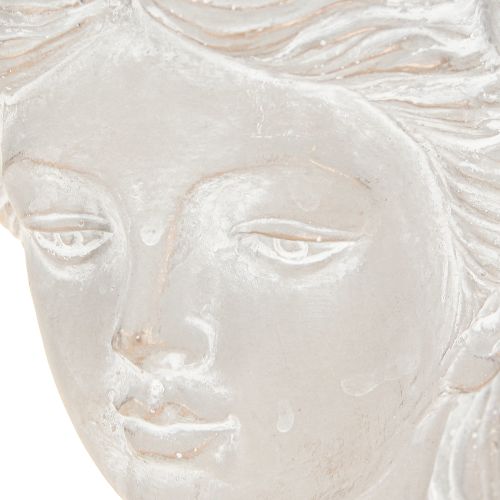 Artikel Pflanzkopf Antik Steinguss Übertopf Frau mit Blumendekor 12,5×12×20,5cm