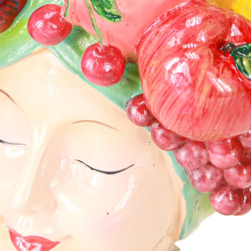 Floristik21 Pflanzkopf Büste Frau exotisch Früchte Vase Tropisches Flair Deko H22cm