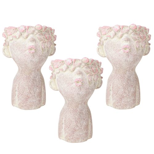Artikel Pflanzkopf Kussmund Büste Rosa 18cm für Floristen