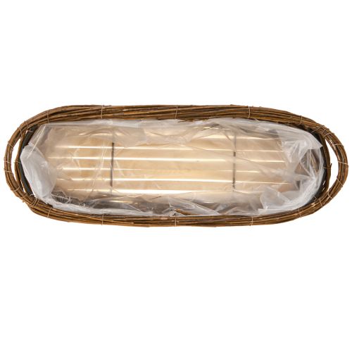 Artikel Pflanzkorb Weidenzweige Braun Oval 57/50/42cm 3er-Set B2B