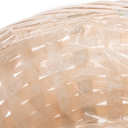 Artikel Set mit 8 weißen Bastkörben aus Spaltweide für kreative Deko und Aufbewahrung 20 cm