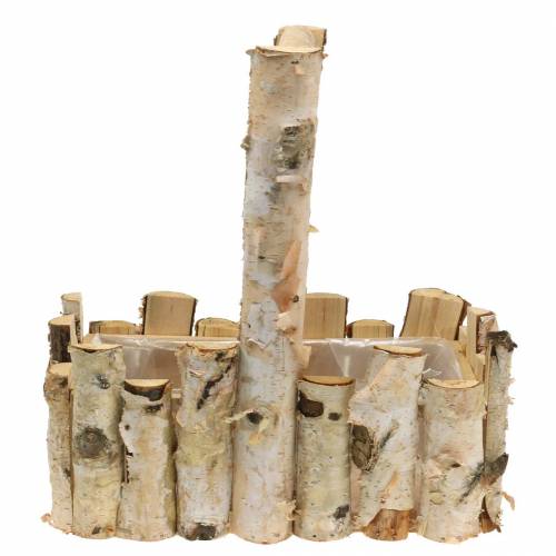 Floristik21 Pflanzkorb Birkenäste 29x17cm H30cm