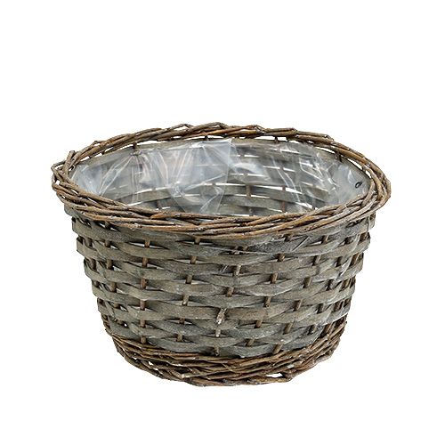 Pflanzkorb Grau Ø25cm H14cm 1St Pflanzkorb Grau Ø25cm H14cm 1St