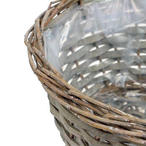 Pflanzkorb Grau Ø25cm H14cm 1St