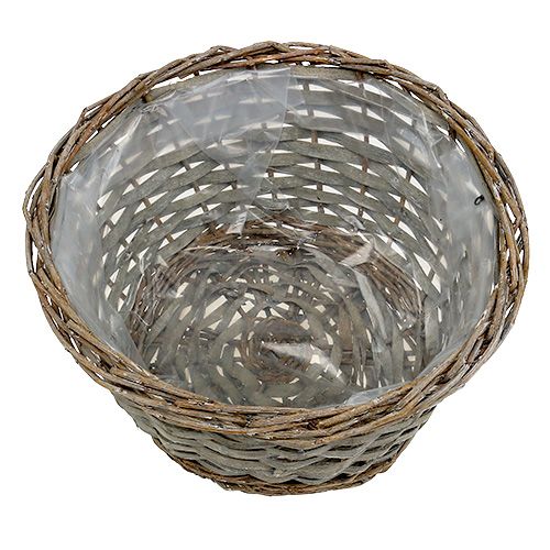 Pflanzkorb Grau Ø25cm H14cm 1St