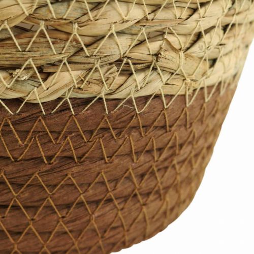Floristik21 Pflanzkorb Übertopf Seegras Korb Deko Natur Ø19cm H16cm