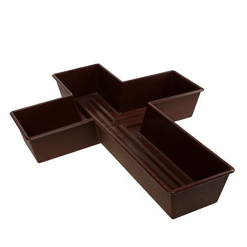 Pflanzkreuz 24cm x 32cm Braun, 1St