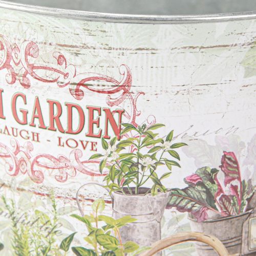 Artikel Pflanzkübel Rund Metall Fresh Garden 21cm dekorativ robust vielseitig