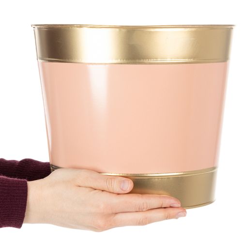 Pflanzkübel Blumentopf Metall Übertopf Ø26cm H22cm 4St | Floristik21.de
