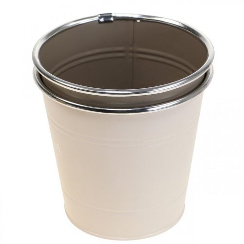 Floristik21 Pflanzkübel Blumentopf Metall Übertopf Ø13,5cm H12,5cm 2St