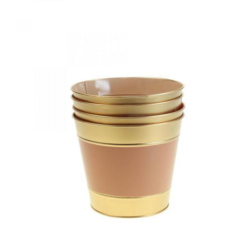 Artikel Pflanzkübel Blumentopf Metall Übertopf Ø13cm H12cm 4St