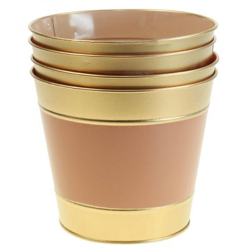 Artikel Pflanzkübel Blumentopf Metall Übertopf Ø26cm H22cm 4St