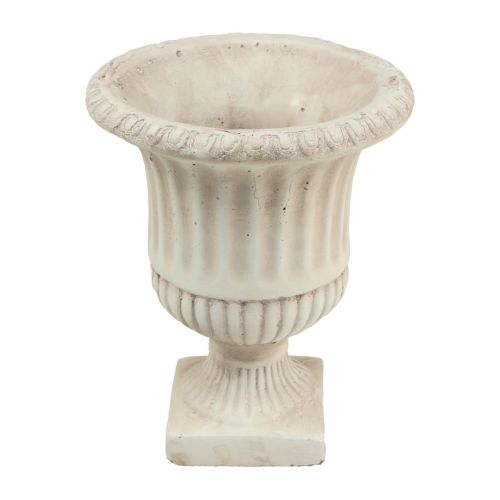 Floristik21 Pflanzkübel Pokal Beton Deko Blumentopf Antik Ø19cm H24cm