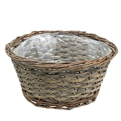 Pflanzschale rund Grau Ø30cm H16cm 1St Pflanzschale rund Grau Ø30cm H16cm 1St