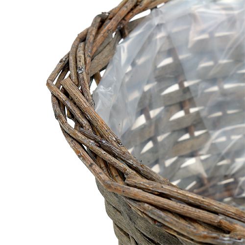 Pflanzschale rund Grau Ø30cm H16cm 1St