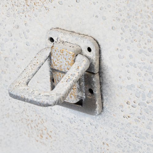 Artikel Metalltasche Vintage Grau 28 cm mit Henkel für vielseitige Deko-Ideen