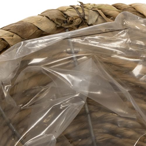 Artikel Rustikaler Teetassenkorb aus Bast für Dekoration und Bepflanzung 15 cm