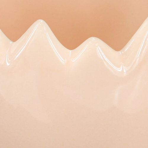 Artikel Blumentöpfe aus Keramik mit zerbrochener Kante in Pastellfarben, eiförmig, 9cm, 3er-Set, für Deko und Pflanzen