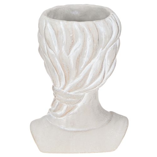 Artikel Pflanztopf Frauenbüste Keramik Vintage H20cm - Eleganter Übertopf für stilvolle Pflanzendekoration