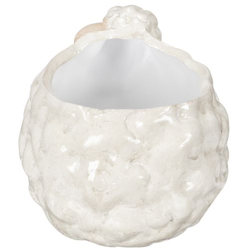 Artikel Keramik Schafe Pflanzgefäße im 2er Set Weiß Wasserdicht Deko für Garten und Wohnung