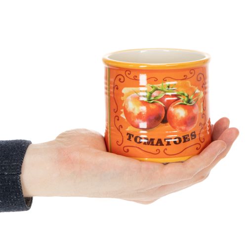 Artikel Tomaten Pflanztöpfe Set aus Keramik in 3 Größen – Dekorative Blumentöpfe für Kräuter und Trockenblumen