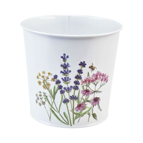 Floristik21 Pflanztopf, Blumentopf Metall Blech Übertopf Ø15cm H14cm