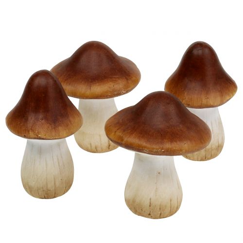 Floristik21 Pilz Mix aus Ton-Keramik Braun 9cm 8St