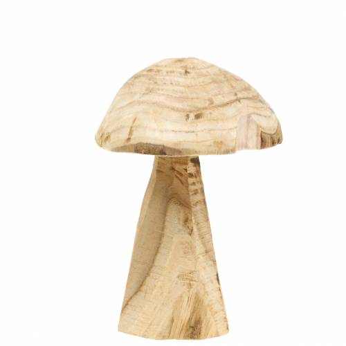 Floristik21 Pilz Paulownia Holz Ø16cm H18cm