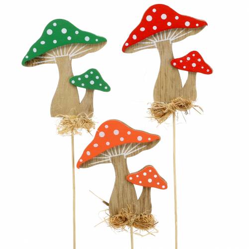 Dekostecker Herbst Pilz sortiert H28cm 12St Dekostecker Herbst Pilz sortiert H28cm 12St