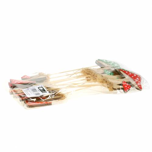 Dekostecker Herbst Pilz sortiert H28cm 12St